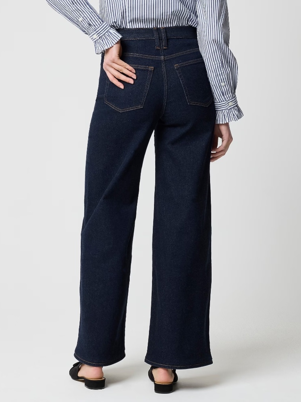 J.Crew Modern Wide Leg in Soft Rinse, Size 29 Petite - Picture 3 of 9